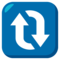 Clockwise Vertical Arrows emoji on Emojione